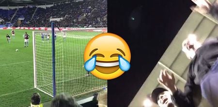 Aston Villa fans go batshit after finally winning, phone gets smashed to pieces