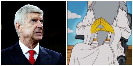 Arsene Wenger already has a sassy comeback prepared in case he ever meets God