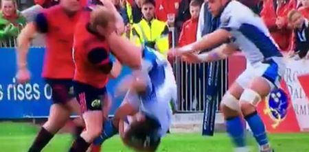 WATCH: Keith Earls red carded for spear tackle, but not everyone agrees with the call