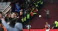 West Ham and Chelsea fans clashed in ugly scenes at the London Stadium