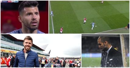 WATCH: Michael Carrick proves himself an unlikely speed demon by outpacing Sergio Aguero