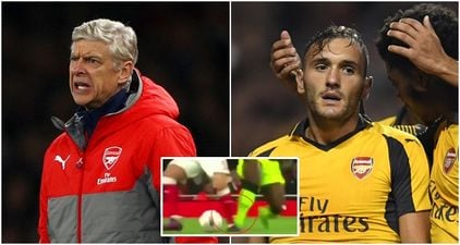 Arsene Wenger blasts ‘deliberate kick’ that leaves Lucas Perez out injured for lengthy spell