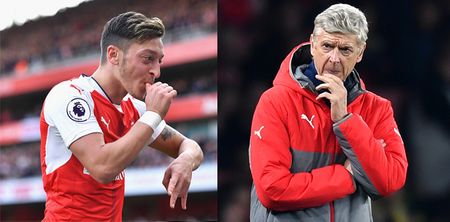 Hugely embarrassing scenes as Arsene Wenger commends Mesut Ozil on Ballon d’Or nomination