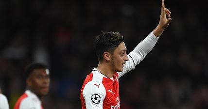 Mesut Ozil makes an absolute mockery of the Ludogorets defence to score late Arsenal winner