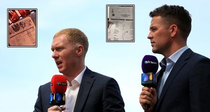 People are fascinated by the punditry notes and doodles of Michael Owen and Paul Scholes