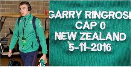 There’s a very good reason why Garry Ringrose has ‘Cap 0’ on his jersey today