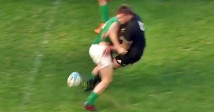 WATCH: Mother of God, Andrew Trimble really came to the party with three massive tackles