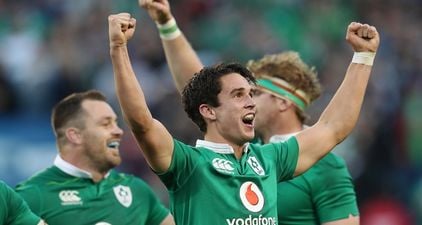 Joey Carbery went down the Seamus Coleman route for his Ireland initiation song