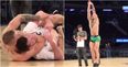 WATCH: Conor McGregor sinks basket and rear naked choke in UFC 205 open workout