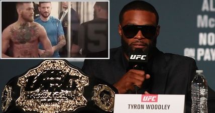 Tyron Woodley explains what happened in Conor McGregor exchange, they go at it on Twitter