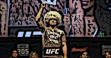 WATCH: Khabib Nurmagomedov positions himself perfectly for Conor McGregor grudge match