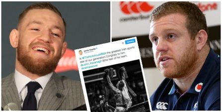 WATCH: Irish rugby team are drawing inspiration from Conor McGregor’s ‘incredible’ heroics