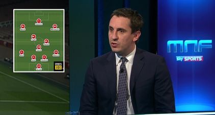 Fans will fully agree with Gary Neville’s ideal Manchester United XI