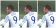 WATCH: Jamie Vardy does the mannequin celebration after diving header for England