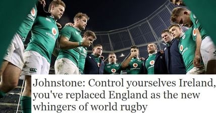 New Zealand journalist claims Ireland “have replaced England as the new whingers of world rugby”