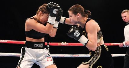 WATCH: Katie Taylor sends message around world for women’s boxing with frightening win