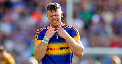 We’d absolutely love to see the video to go with this picture of Pádraic Maher after a brutal shoulder charge