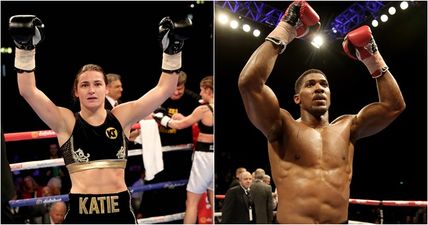 You’re simply not going to find a bigger fan of Katie Taylor than Anthony Joshua