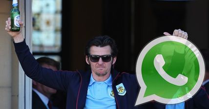 Joey Barton finds himself back in the Burnley WhatsApp group