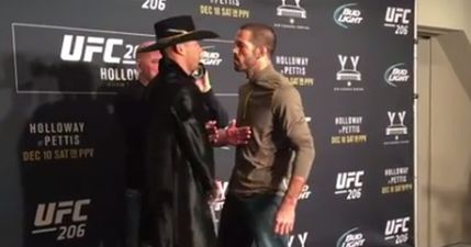 WATCH: You won’t see a more intense staredown than Matt Brown’s glare at Donald Cerrone