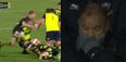 WATCH: Eddie Jones’ reaction to Dylan Hartley nearly decapitating Sean O’Brien says it all