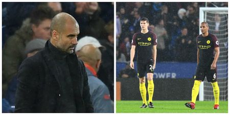 Pep Guardiola claims he is “not coaching tackles”