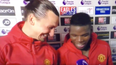 Zlatan Ibrahimovic gave a very Zlatan response when asked to hand over the MOTM award