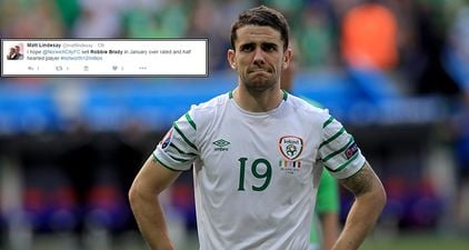 Robbie Brady has been turned into a scapegoat by some Norwich fans, and it’s not right