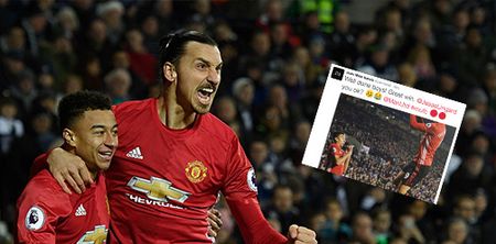 Zlatan Ibrahimovic utterly terrified Jesse Lingard during his goal celebration