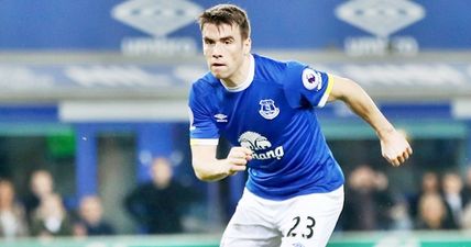 Seamus Coleman was all anyone could talk about during the first half of the Merseyside derby