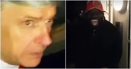 WATCH: Arsene Wenger looks terrified when confronted by the madness of Arsenal Fan TV