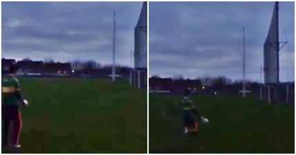 VIDEO: 16-year-old Cavan man kicks unreal after-training score but he’s definitely not on the end line!