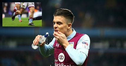 Everyone was confused by Jack Grealish’s shinpad situation against Tottenham Hotspur