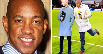 WATCH: Everyone’s loving Dion Dublin’s painfully late reaction on BT Sport