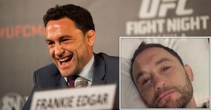 Frankie Edgar’s reaction to successful groin surgery is absolutely brilliant