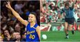 WATCH: Steph Curry is absolutely awful at GAA free-kicks