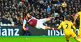 Everyone is left stunned after Andy Carroll scores a scissor-kick volley Zlatan Ibrahimovic would be proud of