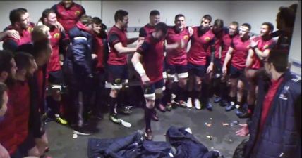 WATCH: We hope you didn’t miss Peter O’Mahony kissing CJ Stander in Munster’s victorious dressing room