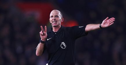 Everyone’s ‘favourite’ referee Mike Dean has been demoted to the Championship