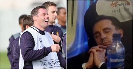 Virgin Trains troll Gary Neville while Jamie Carragher feigns outrage