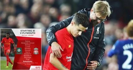 Jurgen Klopp doesn’t panic as he names starting XI for FA Cup replay at Plymouth