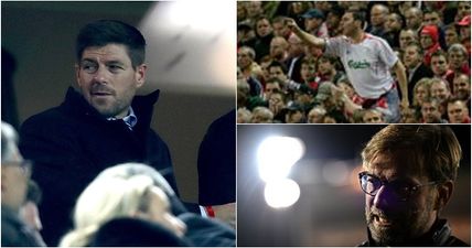 Supporters point the finger at Steven Gerrard as season hangs on by a thread