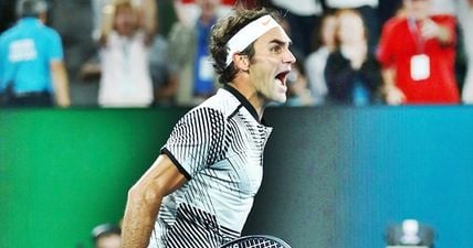 The overjoyed and enthralled reaction as classy Roger Federer pulls off something very, very special