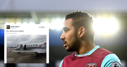 West Ham fans react angrily to Dimitri Payet’s ‘homecoming’ tweet