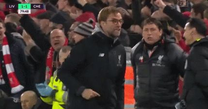 WATCH: The fourth official found out the loud way how much Jurgen Klopp enjoyed saved penalty