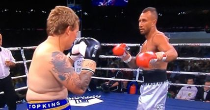 WATCH: Shock horror as Quade Cooper’s out-of-shape opponent is stopped in the second round