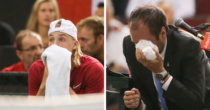 WATCH: Canadian disqualified from Davis Cup for hitting umpire with ball