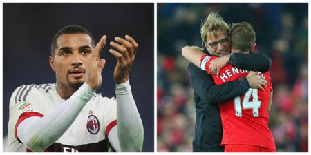 Kevin-Prince Boateng has bestowed the ultimate praise on Jurgen Klopp