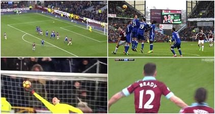 Robbie Brady scores one of the best free kicks of the season on his first start for Burnley