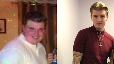 Former semi-pro footballer shed eight stone after giving up fast food-heavy diet